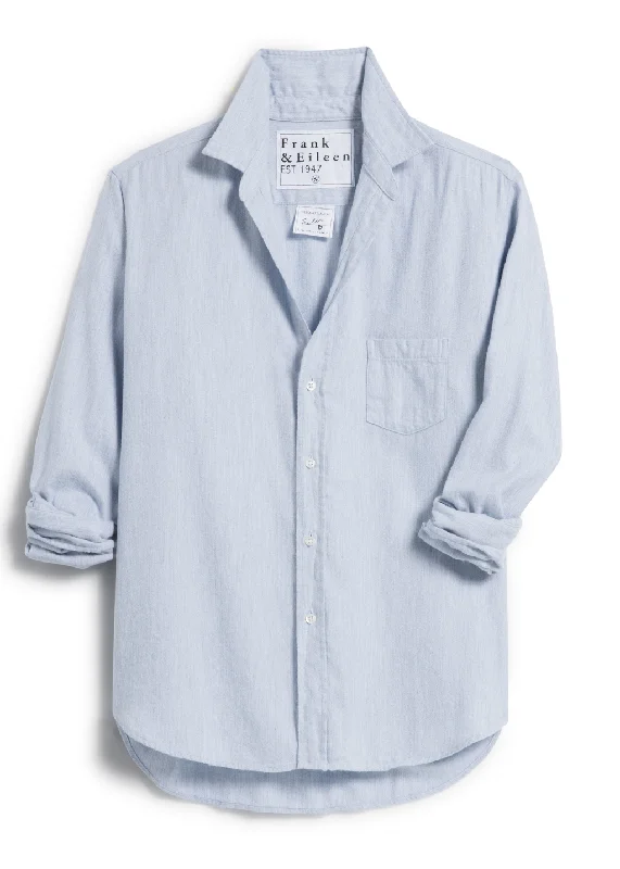 Frank & Eileen Relaxed Button-Up Shirt in Gray/BlueOrganic Cotton Shirts