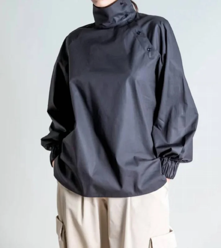 Turtleneck Poplin Shirt In BlackLimited Edition Shirts