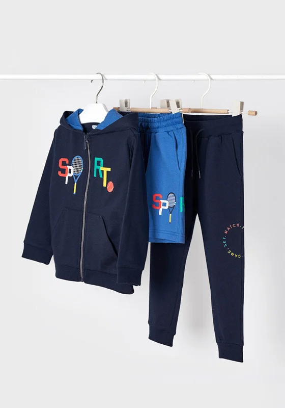 Mayoral Boy 3 Piece Sports Set, Navy Multi