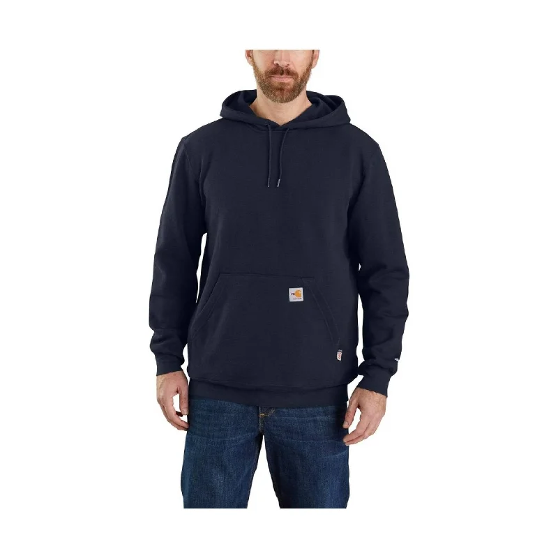 Asymmetrical HoodiesCarhartt Men's Flame Resistant Force Midweight Hooded Sweatshirt - Navy