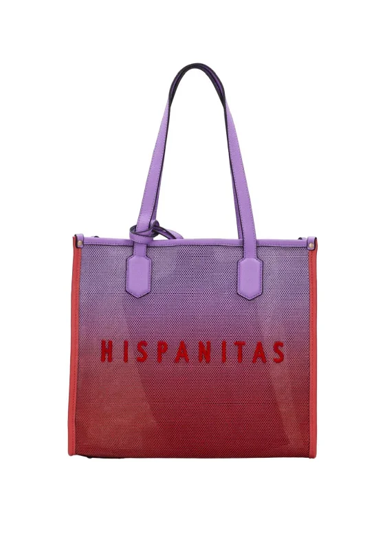 Hispanitas Mesh Ombre Shopped Bag, Violet & Scarlet