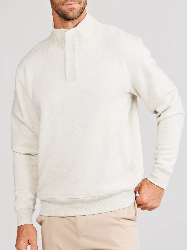 Pocketed HoodiesHudson Fleece Henley Pullover Sweatshirt