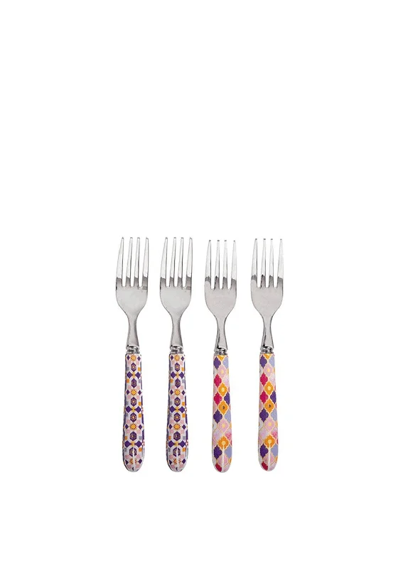 Maxwell & Williams Teas & C’s Kasbah Set of 4 Cake Forks, Rose