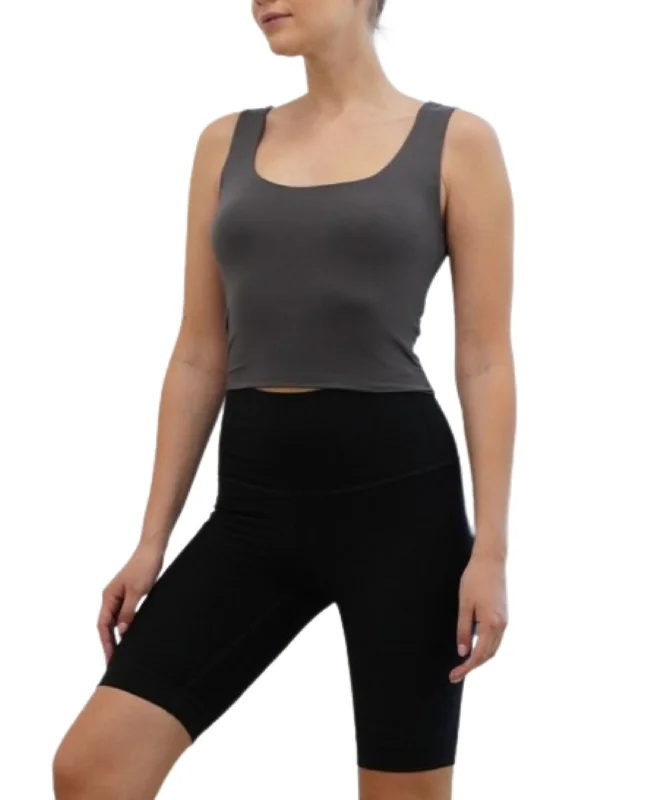 BAMBOO DOUBLE LAYER CROP TANKCamisoleGold