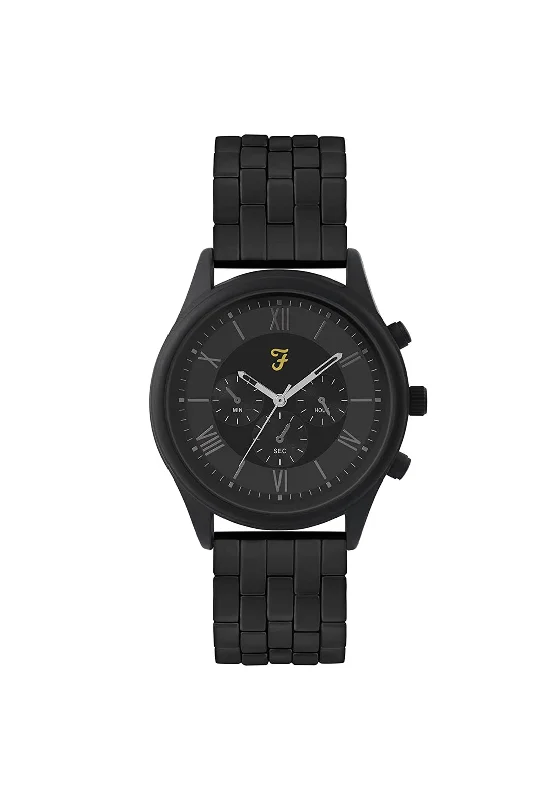 Farah Mesh Strap Watch, Black