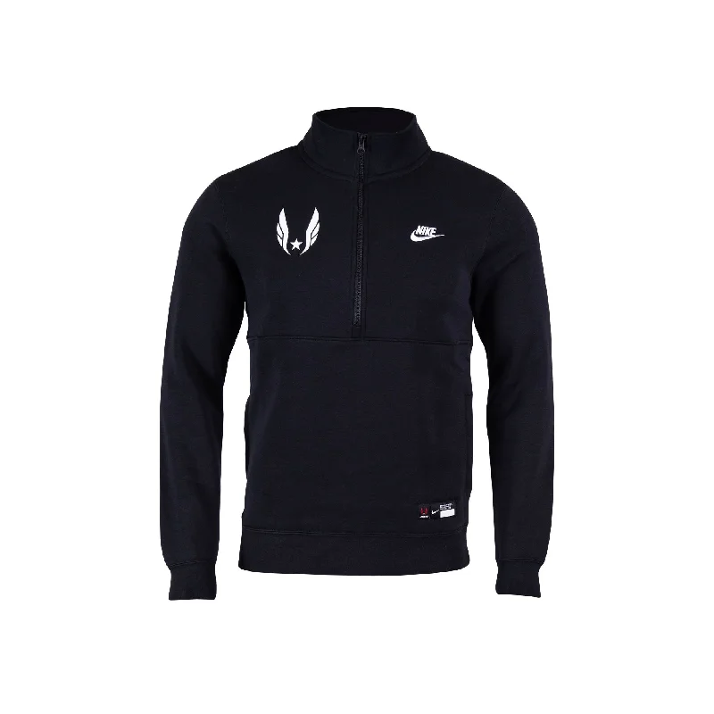 Lounge HoodiesNike USATF Men's Sportswear Club 1/2 Zip Pullover Sweatshirt