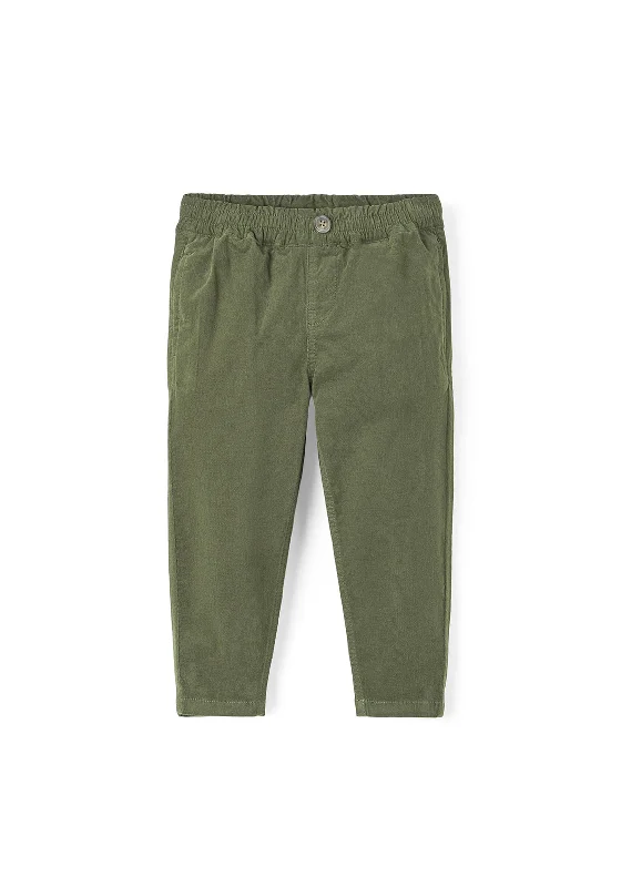 Cargo ShortsName It Mini Boy Ben Tapered Cord Pant, Rifle Green