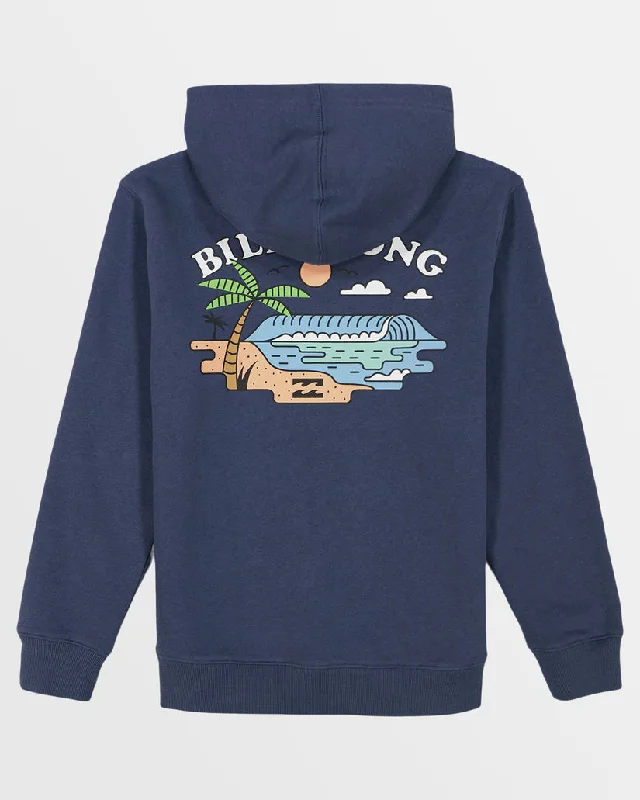 Layered SweatshirtsBillabong Boys' Shore Hooded Sweatshirt-Slate Blue