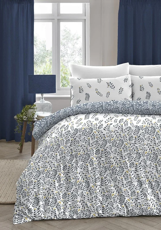 Appletree Marietta King Duvet Cover Set, Blue