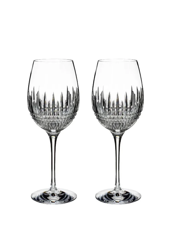 Waterford Crystal Lismore Essence Diamond Goblet, Set of 2