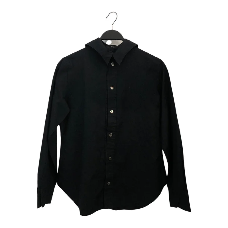 Y's/LS Shirt/3/Cotton/BLK/Hooded Shirts