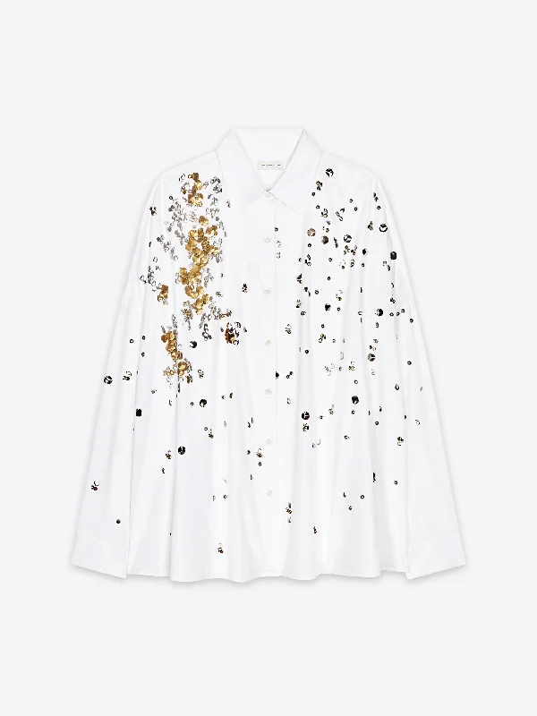 Embellished cocoon shirtTunic Shirts