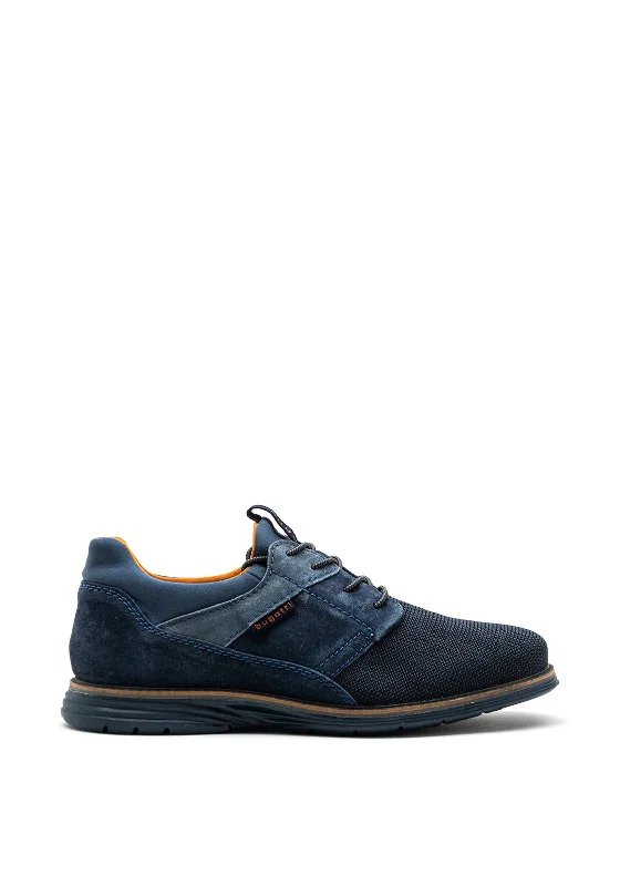 Bugatti Sandhan Comfort Mesh Contrast Trainers, Navy