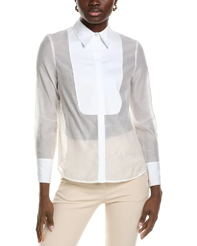 Peserico Silk-Blend ShirtFringed Shirts