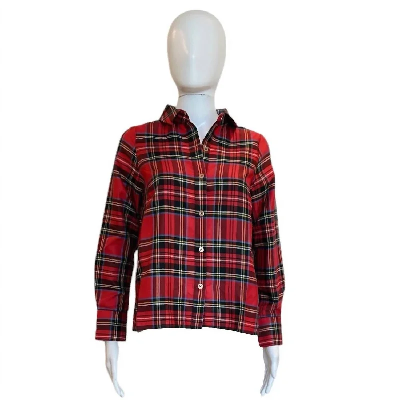 Comfy Cozy Shirt Of York Plaid In Red DukeOutdoor Shirts