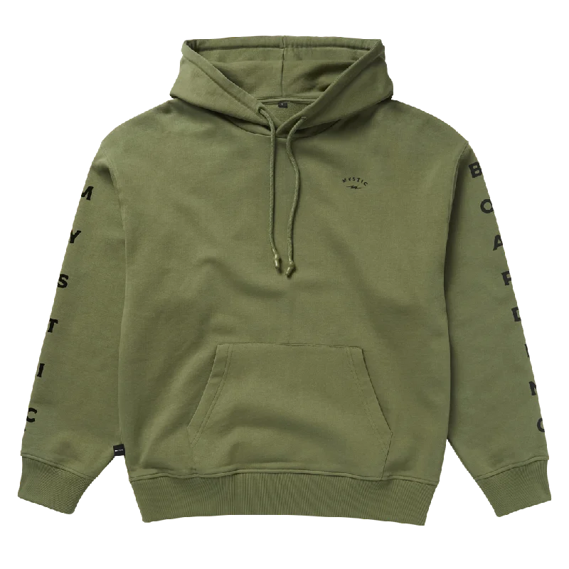 Plush HoodiesMystic Bolt Hood Sweatshirt-Dark Olive