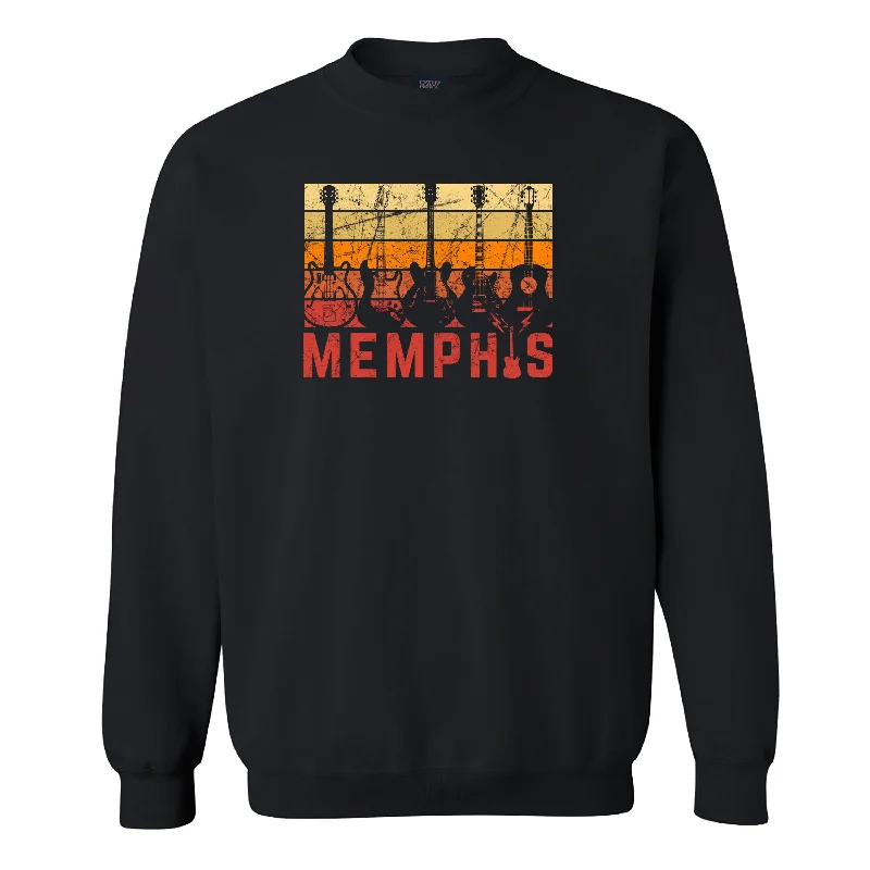 Waterproof HoodiesMemphis Guitar Sunset Sweatshirt