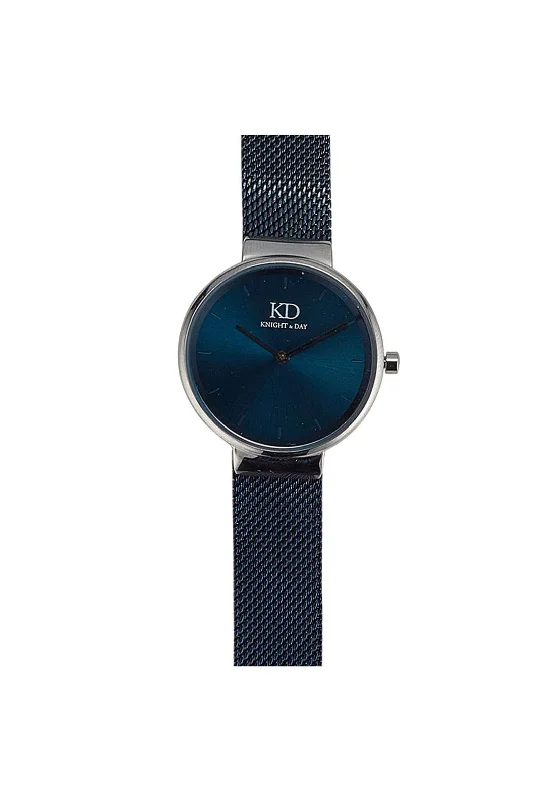 Knight & Day Ladies Blue Mesh Watch, Blue