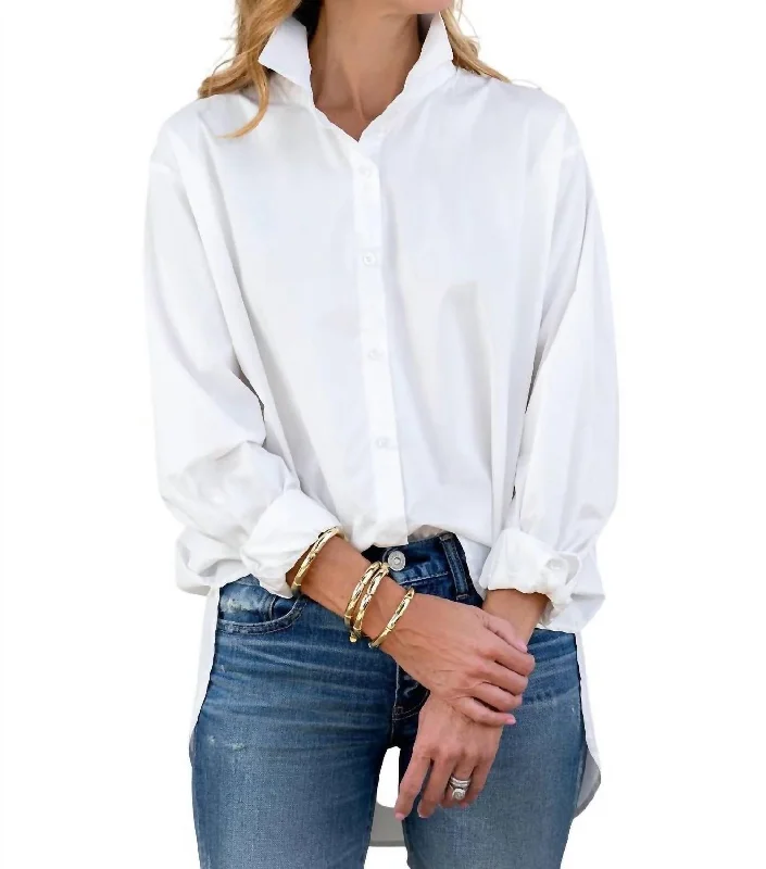 Everyday Word Preppy Dream On Shirt In WhiteAsymmetrical Shirts