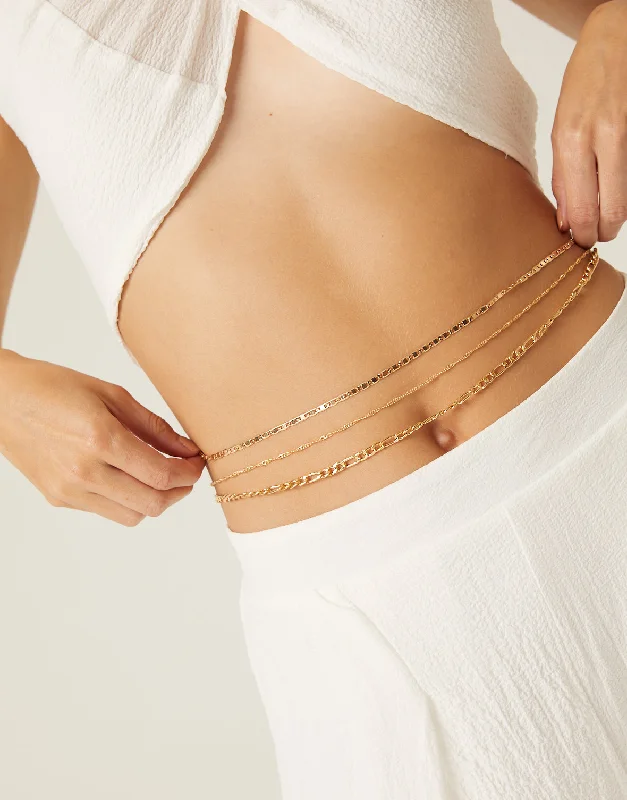 Triple Belly Chain Set