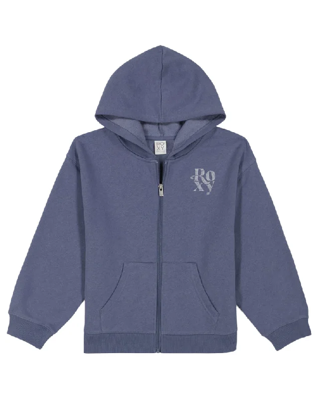 Painted HoodiesRoxy Girls OS Evening Hike Zip Sweatshirt-Wild Wind