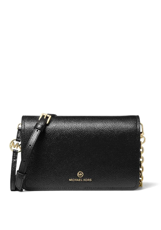 MICHAEL Michael Kors Jet Set Flap Over Small Crossbody Bag, Black