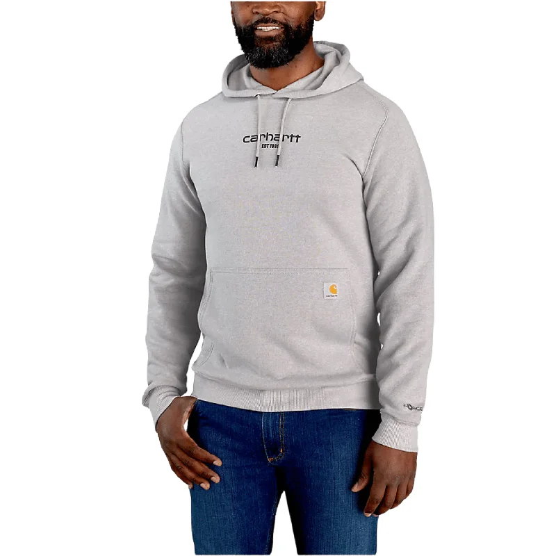 Tasseled SweatshirtsCarhartt Men's Force Relaxed Fit Lightweight Logo Graphic Sweatshirt - Asphalt Heather