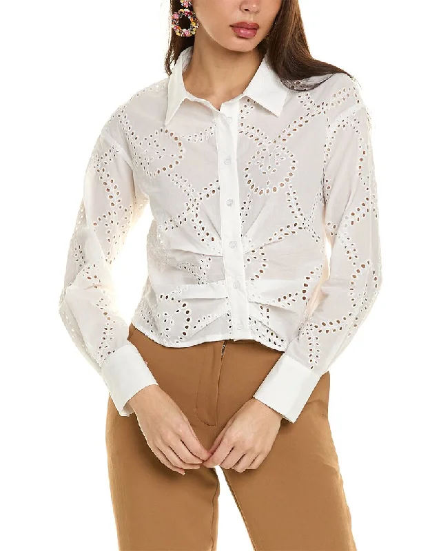 Gracia Eyelet ShirtCollege Shirts