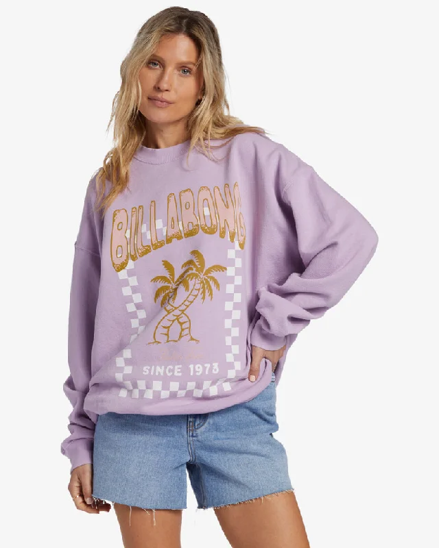 Ribbed Cuff HoodiesBillabong Ride In Sweatshirt-Peaceful Lilac