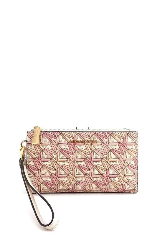 MICHAEL Michael Kors Jet Set Adele Logo Wallet, Smokey Rose