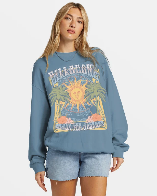 Logo HoodiesBillabong Ride In Sweatshirt-Blue Shadow