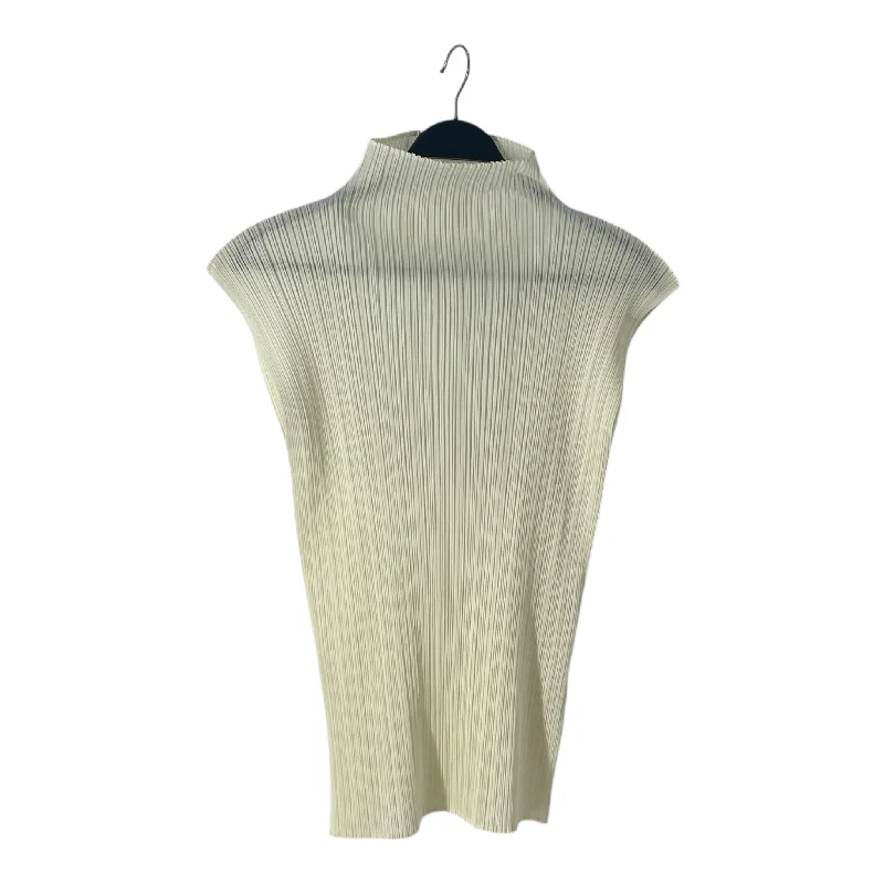 PLEATS PLEASE ISSEY MIYAKE/Camisole/3/Polyester/CRM/CamisoleGriffin