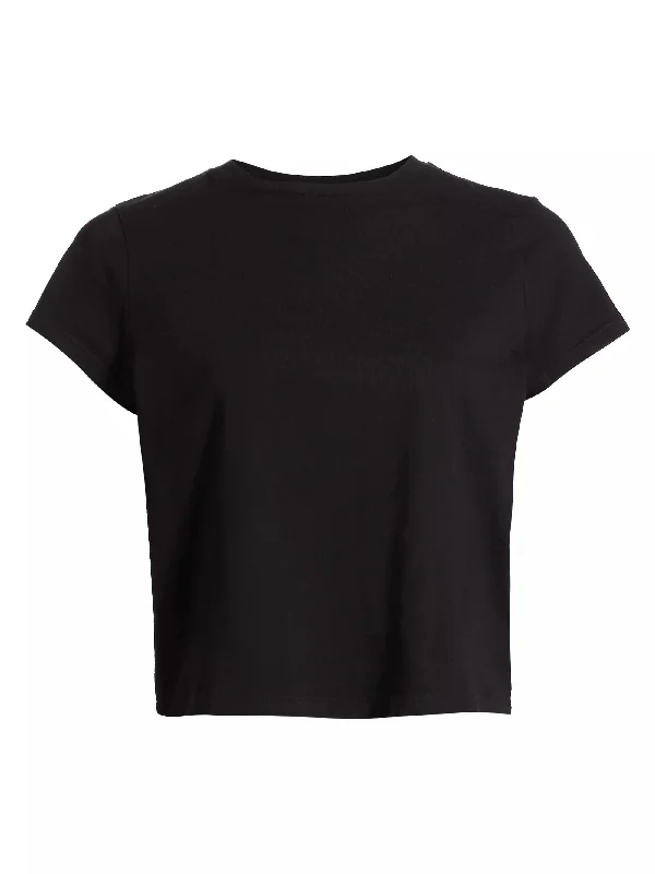 Compression T-ShirtsAGOLDE Women's Adine Shrunken Tee, Black