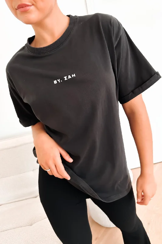 Button-Up T-ShirtsBZ Logo Tee Washed Black