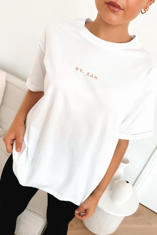 Fringed T-ShirtsBZ Logo Tee White