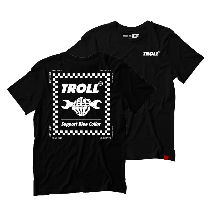 Mesh T-ShirtsChecked Tee, Black