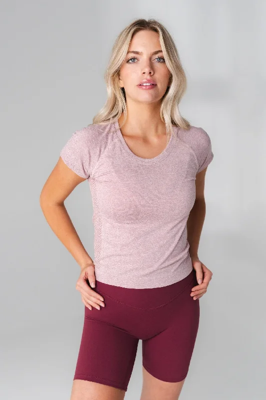 Ruffled T-ShirtsVitality Energy® Tee - Rose Marl