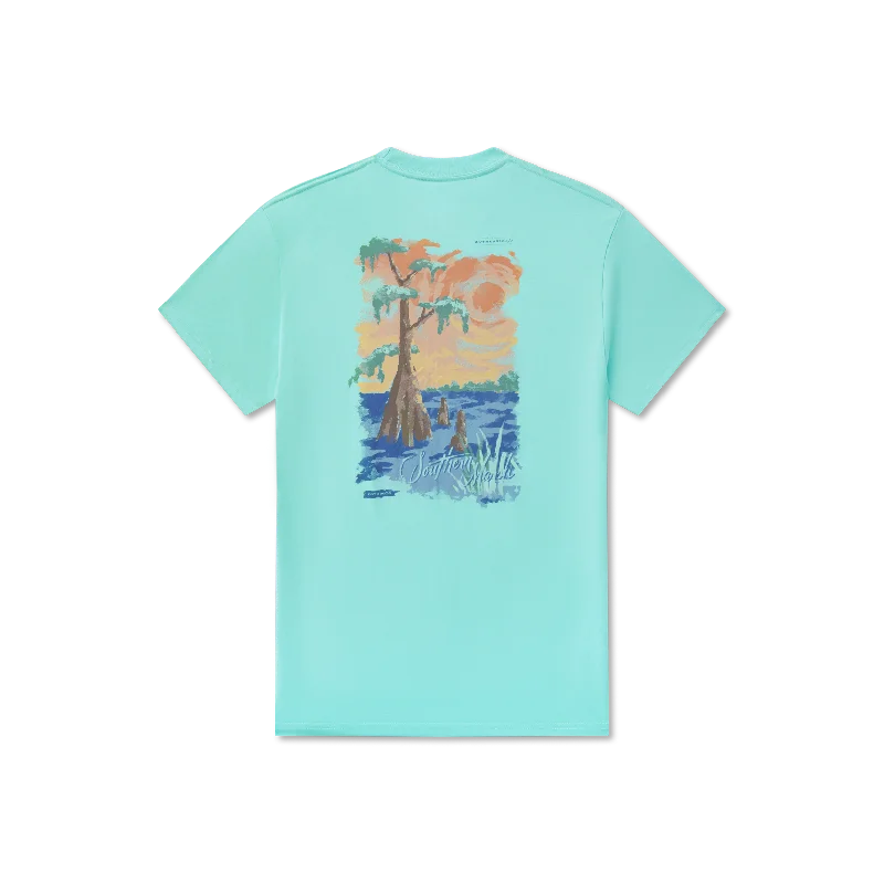 Fringed T-ShirtsSouthern Horizons Tee - Cypress