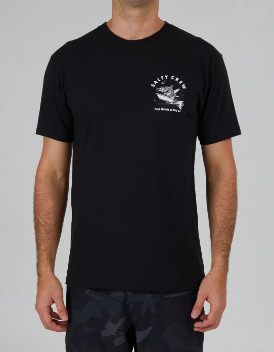 Polyester T-ShirtsHot Rod Shark SS Tee - Black