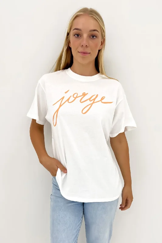 Logo T-ShirtsJorge Script Tee Orange