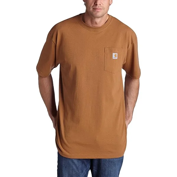 Painted T-ShirtsK87 - Loose Fit Heavyweight Pocket Tee, Carhartt Brown