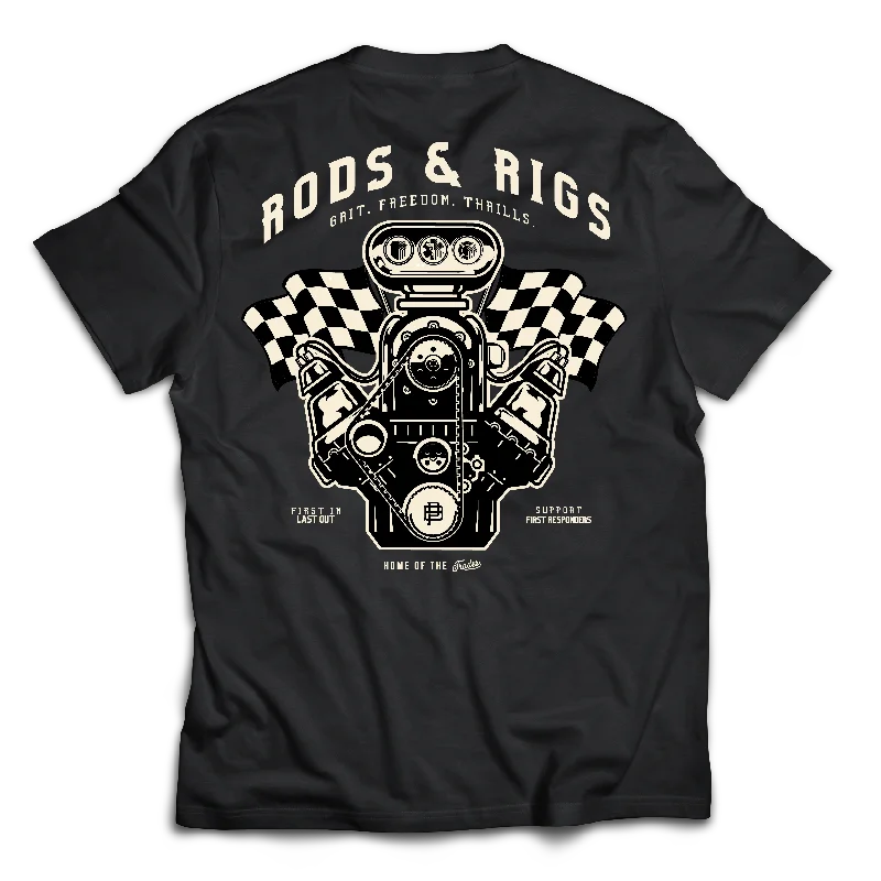 Pocket T-ShirtsRods & Rigs Charity Tee, Black