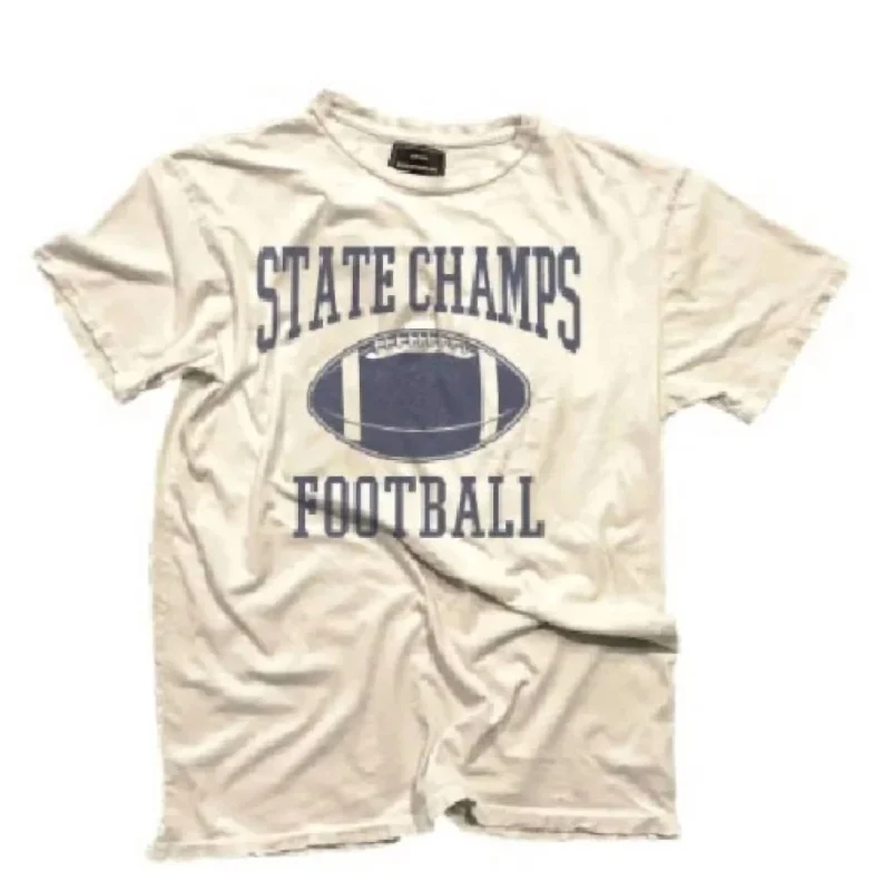 Athletic T-ShirtsState Champs Football Tee In Ivory