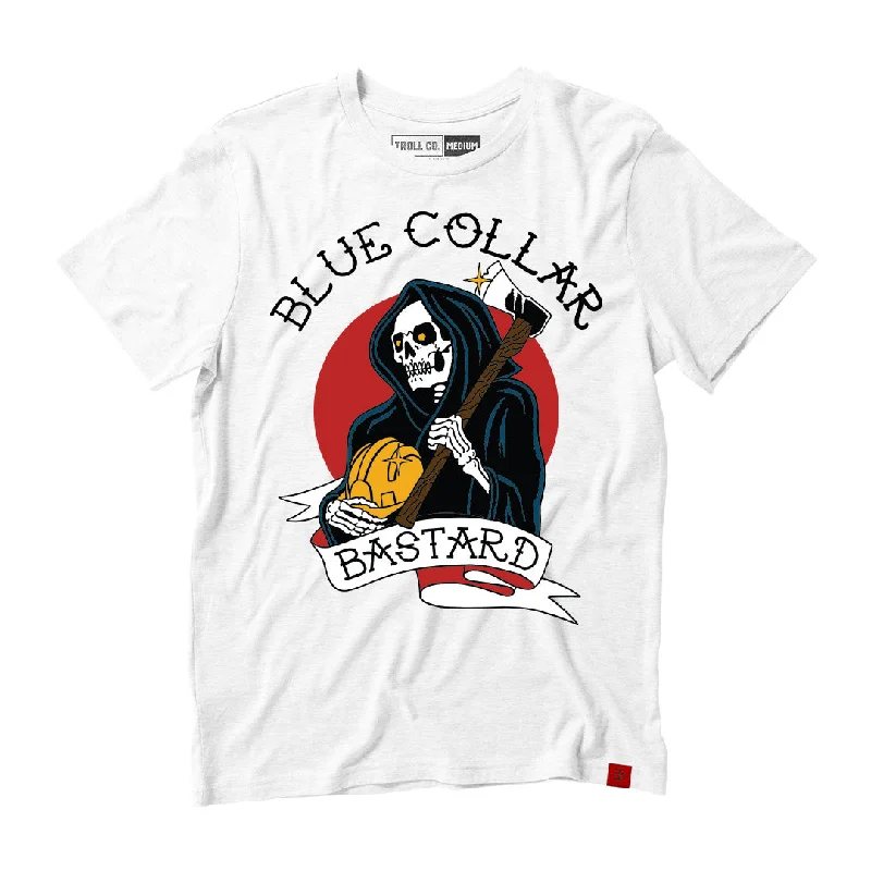 Fleece T-ShirtsBlue Collar Bastard 2.0 Tee, White