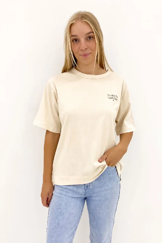 Sheer T-ShirtsThrills Coordinates Box Tee Unbleached