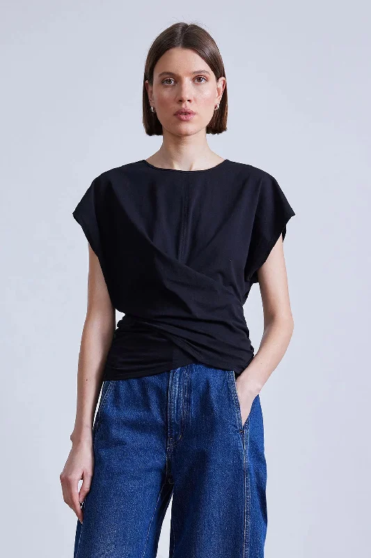 Glitter T-ShirtsTWIST DRAPE TEE